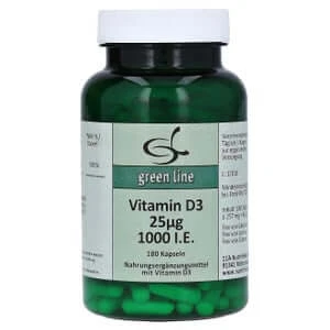 Vitamine D3 25 µg 1.000 I.U. Capsules 180 Capsules