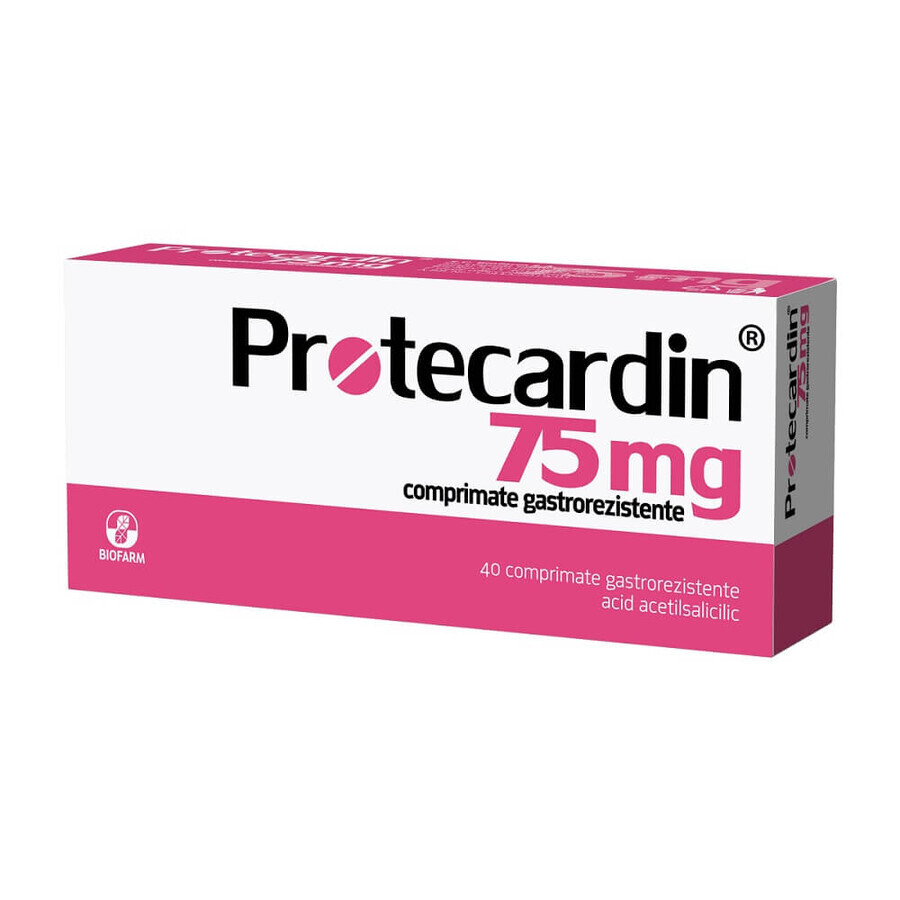 Protecardin, 75 mg, 40 gastro-resistant tablets ,Biofarm