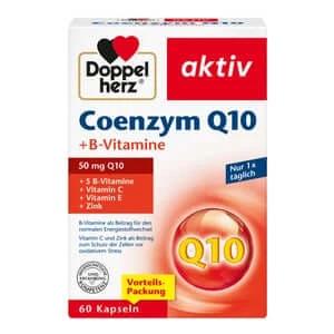 Double Heart Actief Co-enzym Q10 + B-Vitaminen 60 Capsules