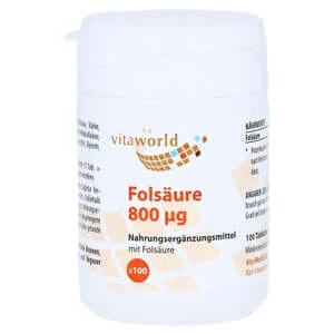 Foliumzuur 800 µg tabletten 100 st