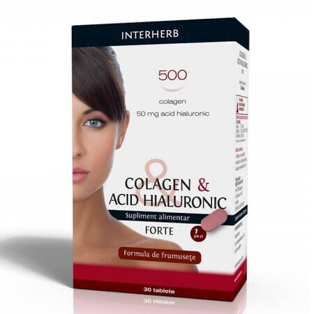 Colagen cu Acid Hialuronic Forte, 30 capsule, Casa Herba