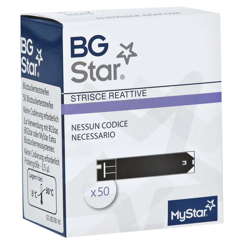 Bgstar teststrips 50 stuks