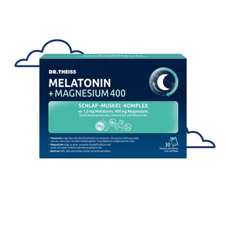 Dr.theiss Melatonina+magn.400 Complejo Sueño Polvo 30X5 g