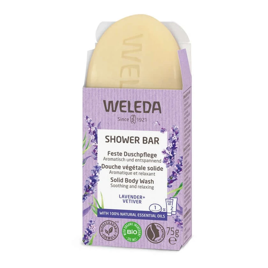 Weleda Cuidado Ducha Sólido Lavanda + Vetiver 75 g