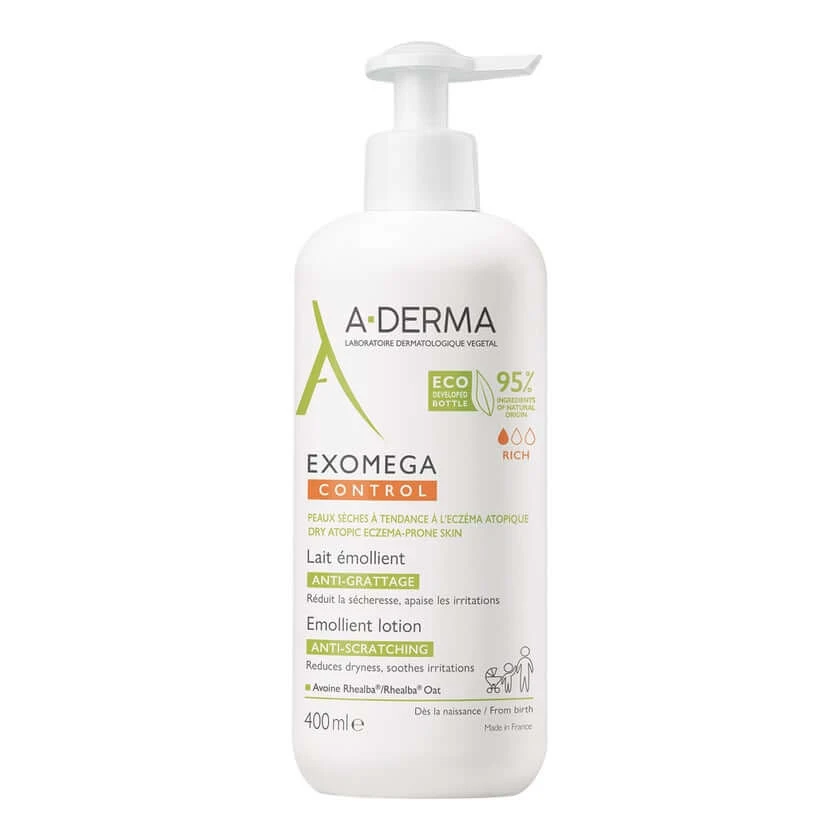 A-Derma EXOMEGA Control Hydraterende Melk 400 ml