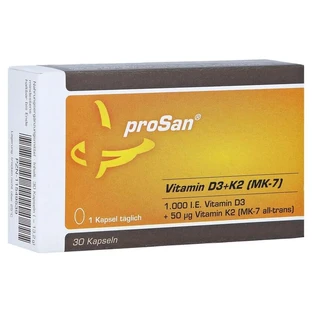 proSan Vitamine D3 + K2 (MK-7) 30 stuks.