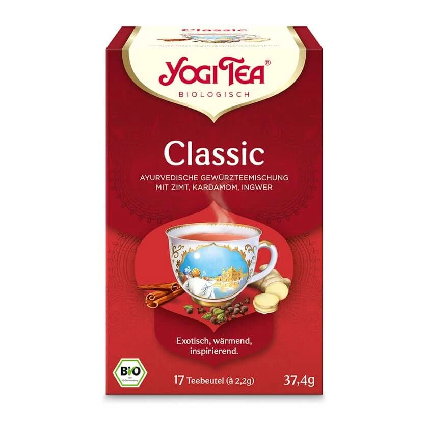 YOGI TEA, Klassiek, biologische kruiden- en specerijenthee 17X2,2 g