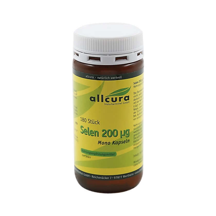 Selenium 200 microgram mono 180 St