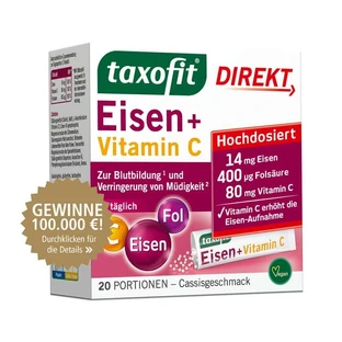 Taxofit Iron+vitamin C Direct Granules 20 szt.