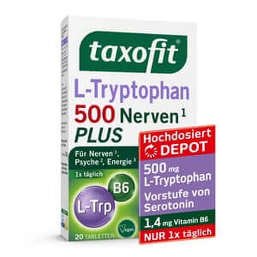 Taxofit L-tryptofaan 500 tabletten 20 St