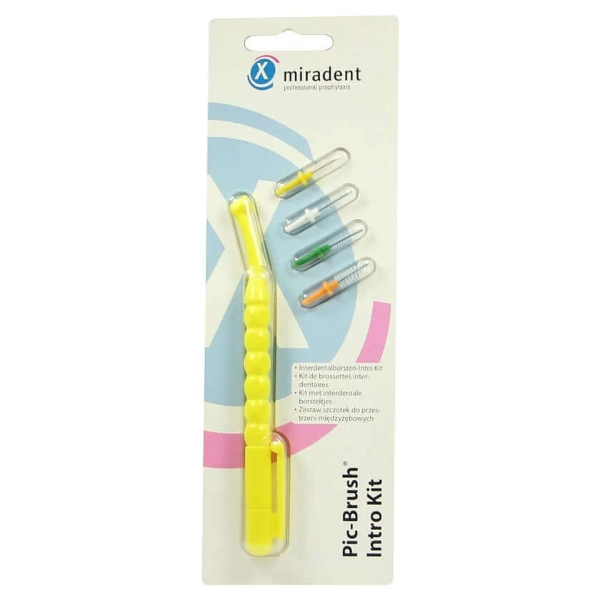 Miradent Interd.pic-brush Intro Kit geel 1 st