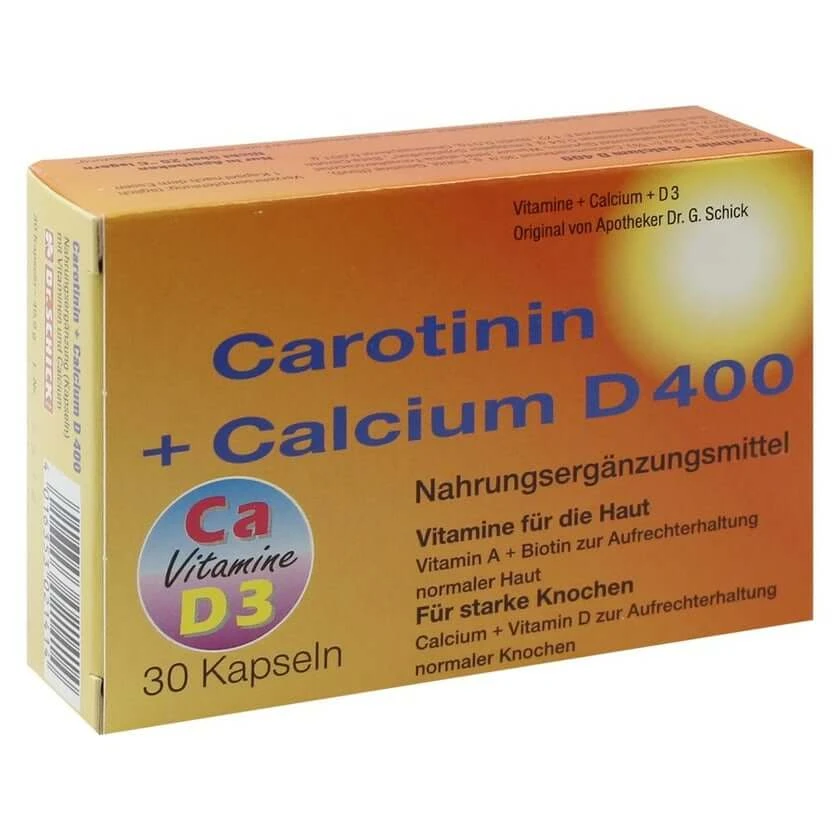Caroteen+calcium D 400 Capsules 30 Capsules