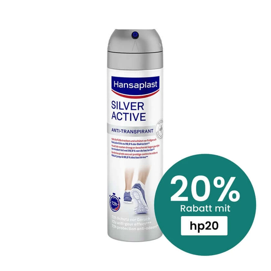 Hansaplast Silver Active Foot Deodorant 150 ml