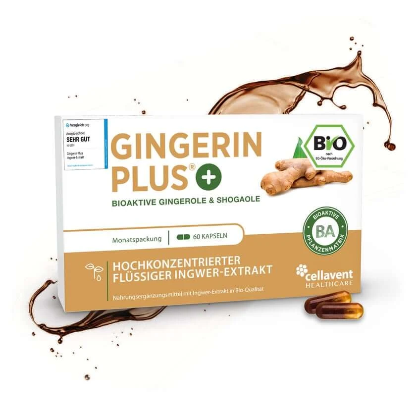 Sterkste biologische gemberextract-capsules - Gingerin PLUS® 60 capsules