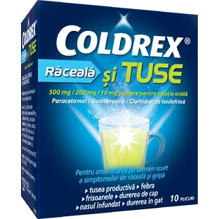 Coldrex Verkoudheid en Hoest, 10 zakjes, Perrigo