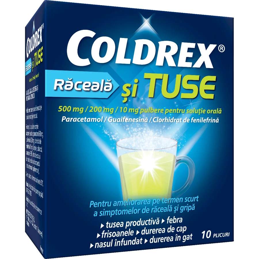 Coldrex Verkoudheid en Hoest, 10 zakjes, Perrigo