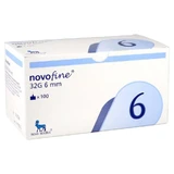 Novofine naalden 32 G 6 mm 100 stuks