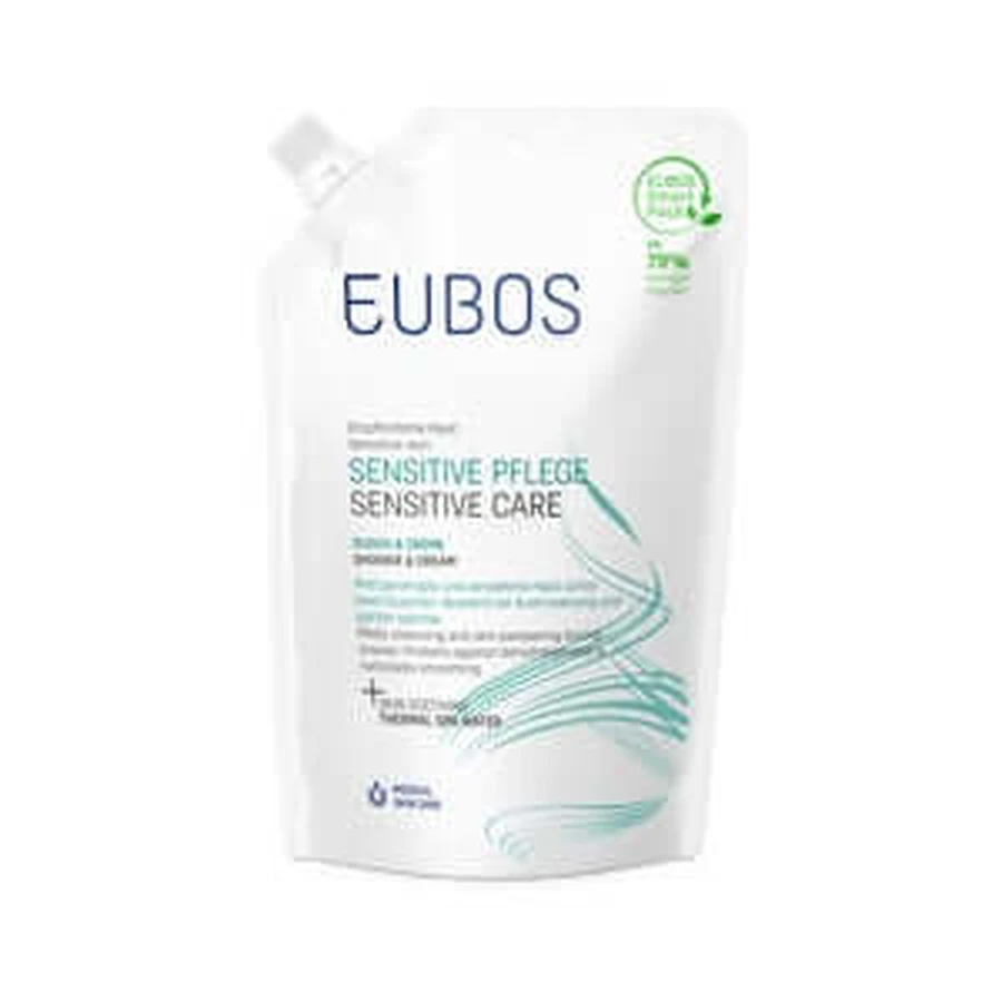 EUBOS SENSITIVE CARE SHOWER & CREAM REFILL BAG 400 ml