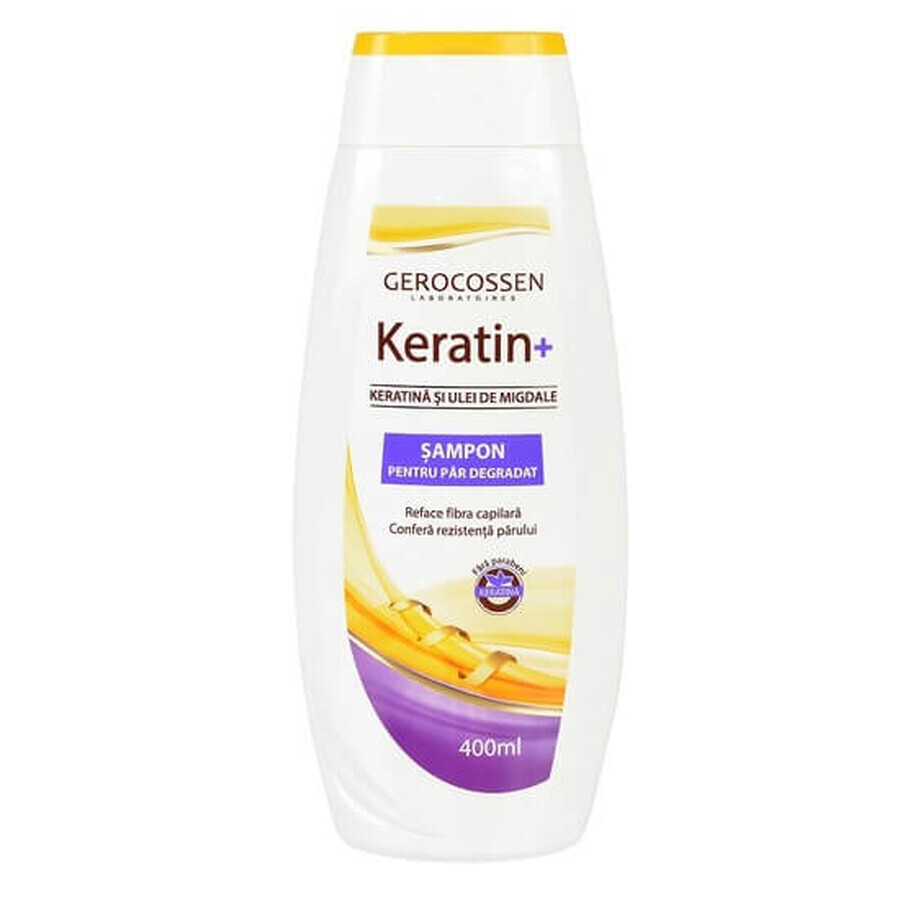 Shampoo for damaged hair Keratin+, 400 ml, Gerocossen