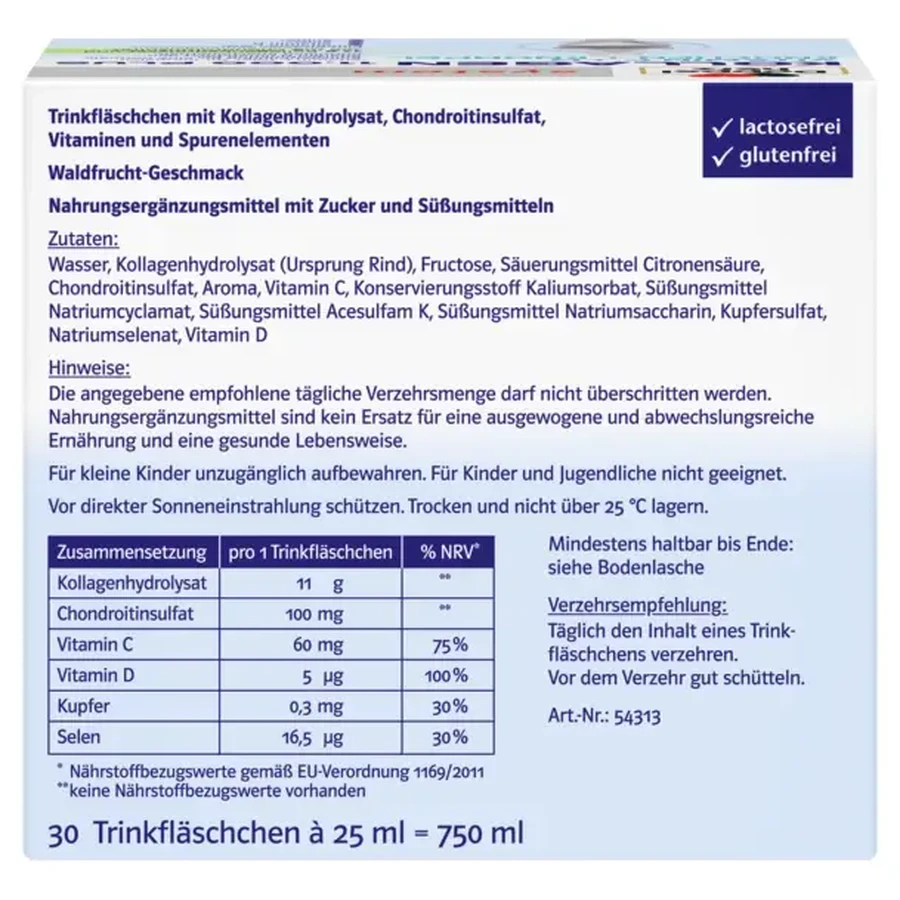 Doppelherz System Collageen 11.000 Plus Gezondheid & Mobiliteit, 30 × 25 ml