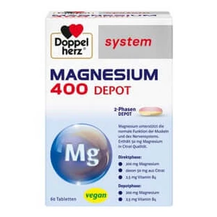 Double Heart System Magnesium 400 Depot 2-Fase 60 Capsules
