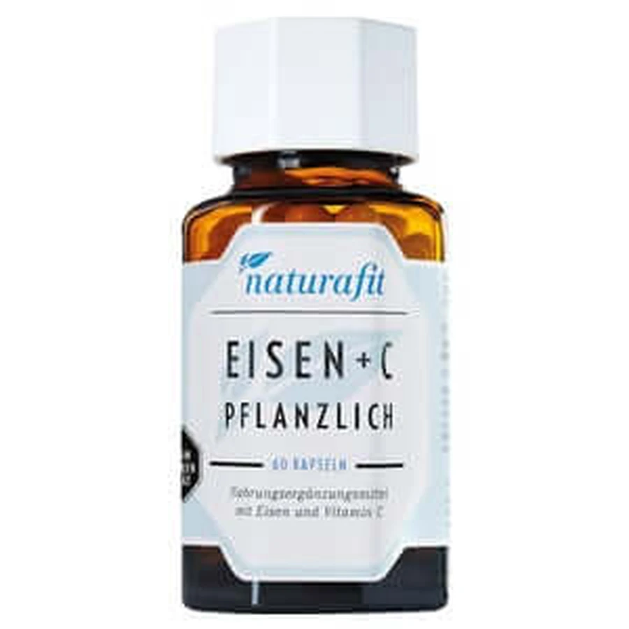 Naturafit ijzer plus C plantaardige capsule 60 St