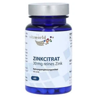 Citrate de zinc 30 mg gélules 60 gélules