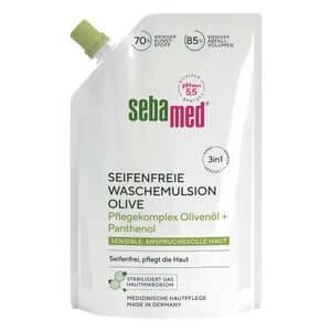 Sebamed Olijfwas Emulsie navulzakje 400 ml