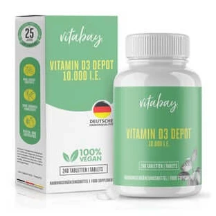 Vitabay Vitamina D3 Depot 10.000 I.E. Tablete 240 St