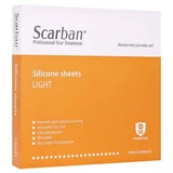 Scarban Licht siliconenverband 5x7,5 cm 2 stuks.