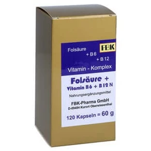 Ácido fólico+vitamina B6+b12 complejo N cápsula 120 St