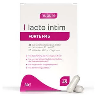 Lacto Intim Forte N45+biotine+vitamine B2 & B3 Caps. 30 stuks