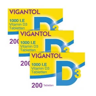 Vitamina D3 1000 U.I. VIGANTOL Comprimidos 3X200 unid.