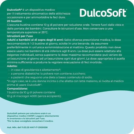 Dulcosoft polvere per soluzione orale 20 bustine