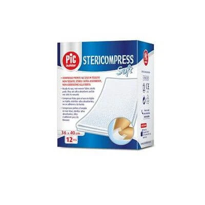 Geperst vliesgaas 7,5x7,5cm 12 stuks