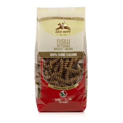 Fusilli 100% biologische hele spelt 500 g