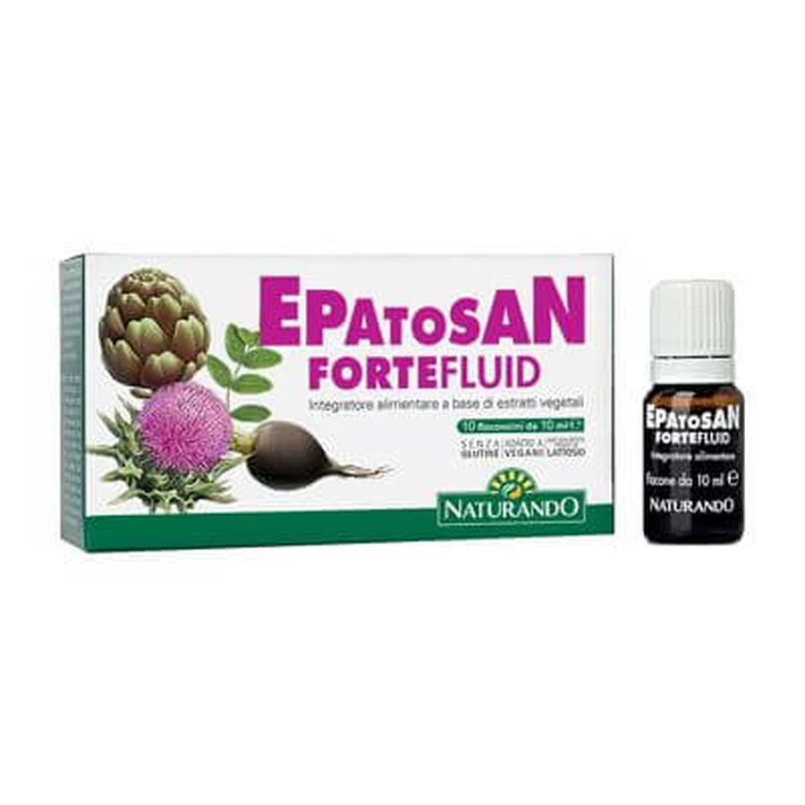 Hepatosan forte fluid 10 flacoane 10 ml
