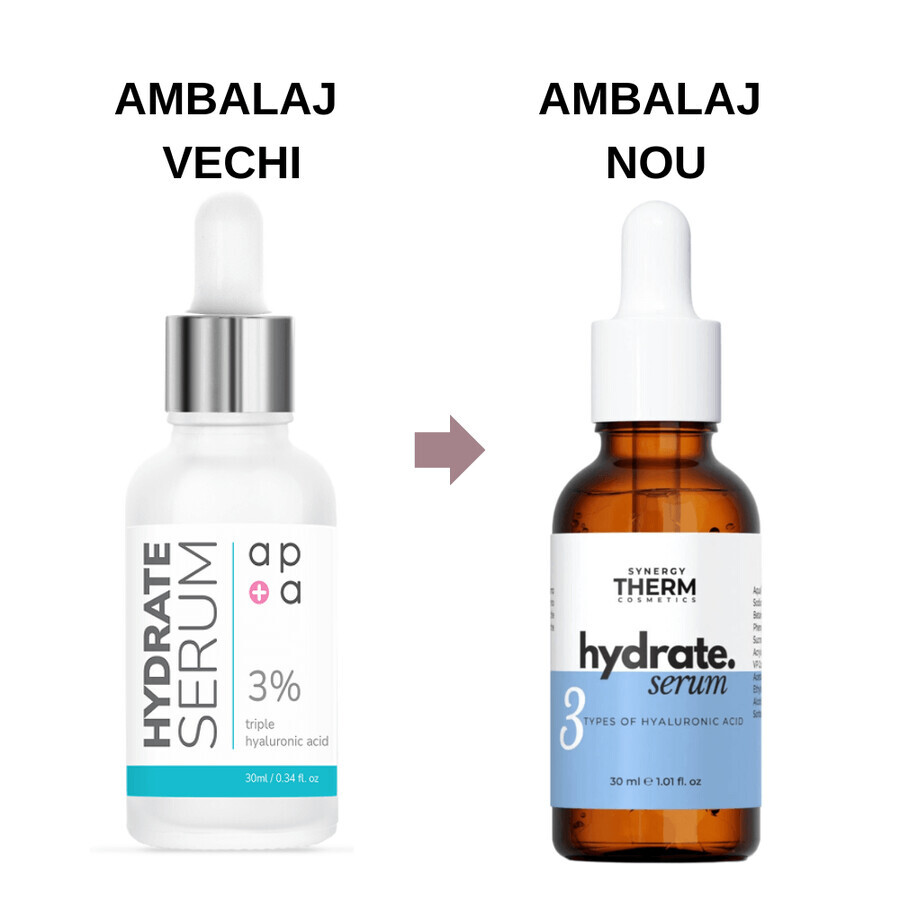 Sérum hydratant à l'acide hyaluronique, 30 ml, Synergy Therm