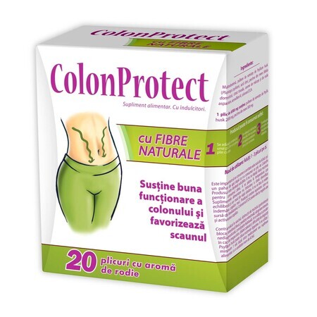 Colon Protect avec fibres naturelles et arôme de grenade, 20 sachets, Zdrovit