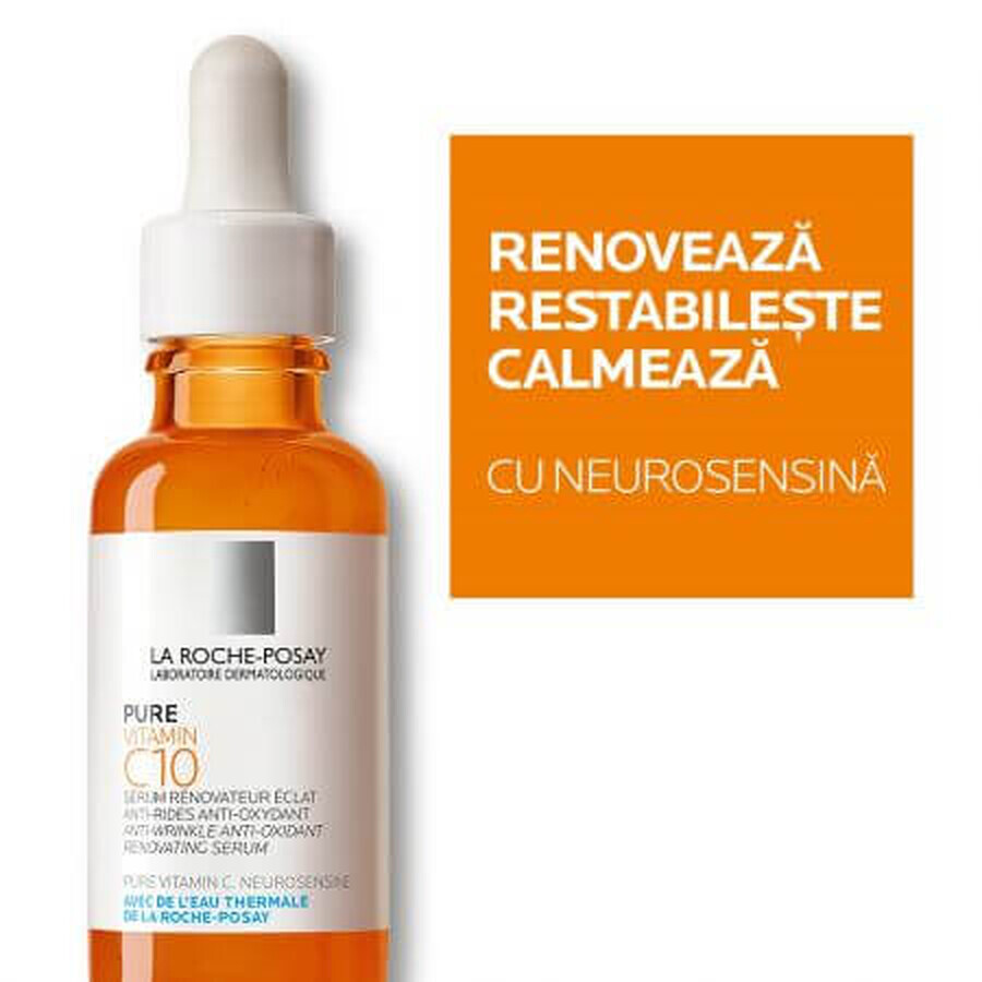  La Roche-Posay Pura Serum antioxidant cu Vitamina C10, 30 ml