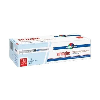 Master-aid venapunctie spuit 10 ml gauge 21 10 stuks