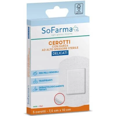 Mild gips 7,5x10 cm 5 stuks sofarmapiu'