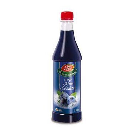 Aromfruct blueberry and currant syrup, 700 ml, Fares