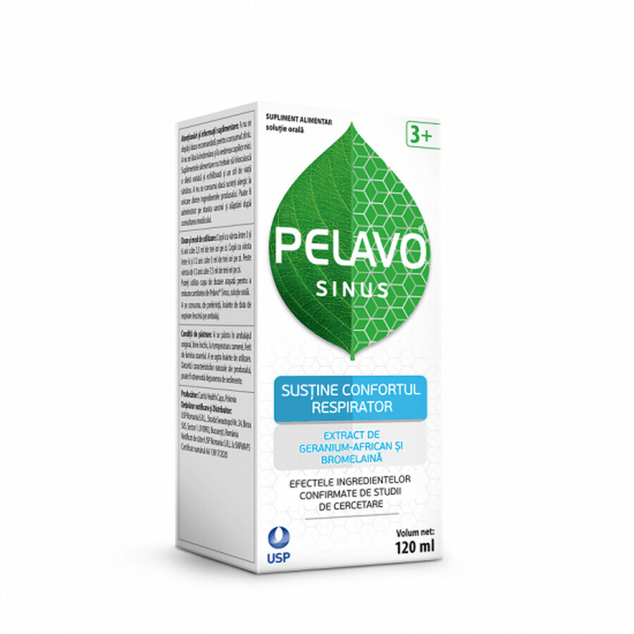 Pelavo Sinus Oral Solution, 120 ml, USP Roemenië