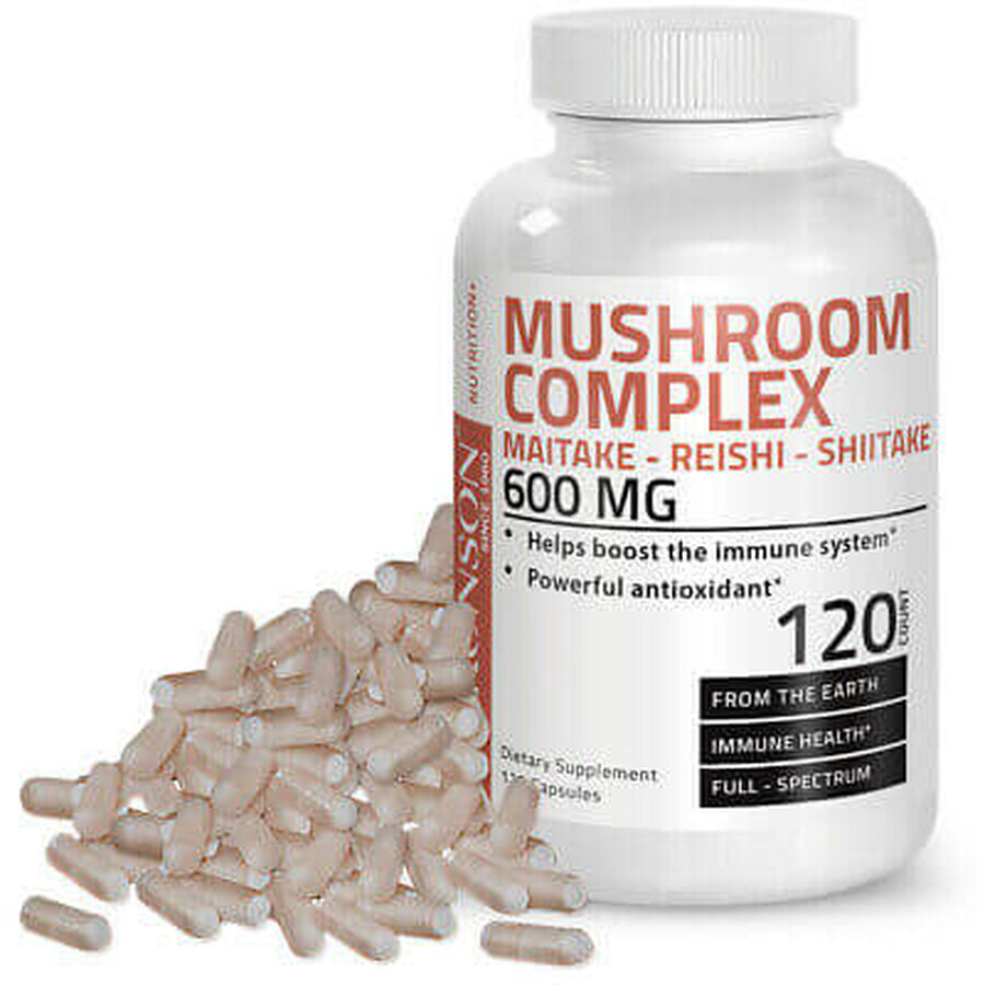 Complesso di funghi Maitake-Reishi-Shiitake, 60 capsule, Bronson Laboratories