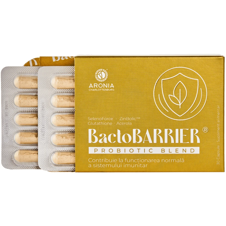 BactoBARRIER® - fórmula premium para la inmunidad, el equilibrio digestivo y la protección celular con probióticos patentados, prebióticos, hierbas y nutrientes.