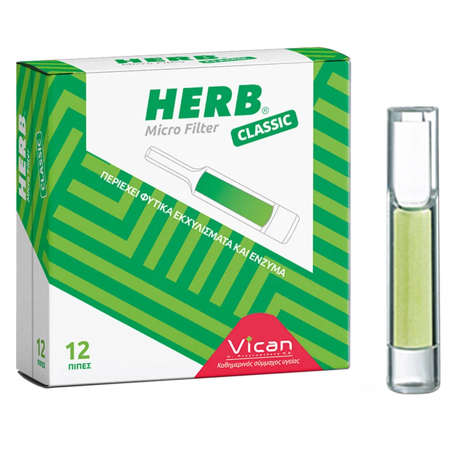 Vican Kruiden Micro Filter Pijpjes 12 stuks.