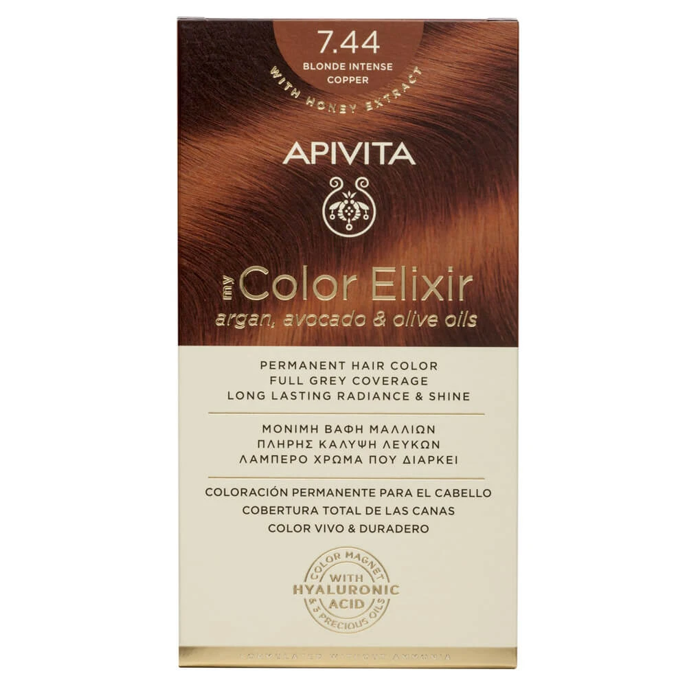 Apivita My Color Elixir Permanente Haarkleur N7,44 Blond intens brons