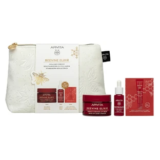 Apivita Promo Pakket Beevine Elixir Anti Rimpel Crème voor Versteviging & Lifting Rijke Textuur 50ml met GRATIS Serum 10ml & Oog & Lip Crème 1,5ml
