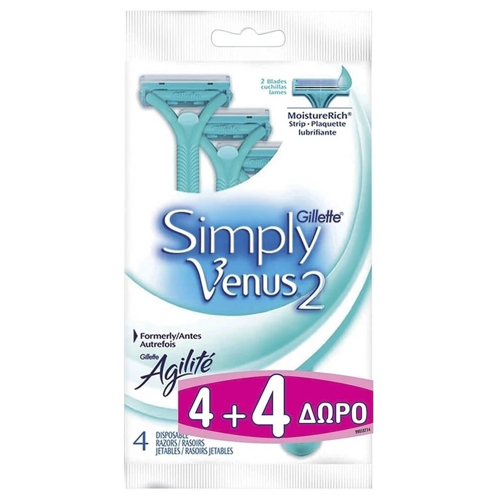 Gillette Venus Simply Wegwerp 4+4 stuks GRATIS